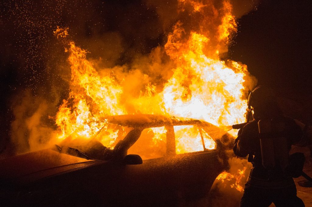 flame, car fire, vehicle fire