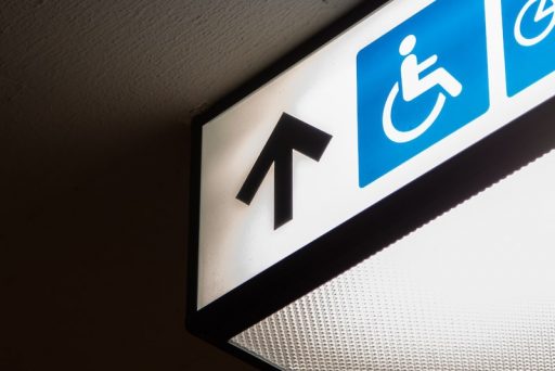 disable person signage
